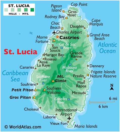 stllucena|st lucia map.